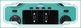 TWIN X14 FrSky Fernsteuerung 2.4Ghz schwarz