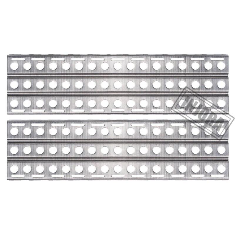 INJORA 2pcs 144*40mm Metal Sandblech for 1/10 RC Crawler