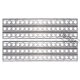 INJORA 2pcs 144*40mm Metal Sandblech for 1/10 RC Crawler
