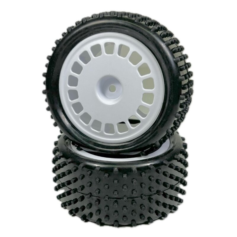 Absima 1:10 Buggy Räderset "Mini Pin" hinten weiß 12mm HEX (2)