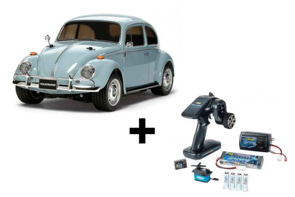 Tamiya 1:10 RC Volkswagen Beetle (M-06) Bundle Bausatz