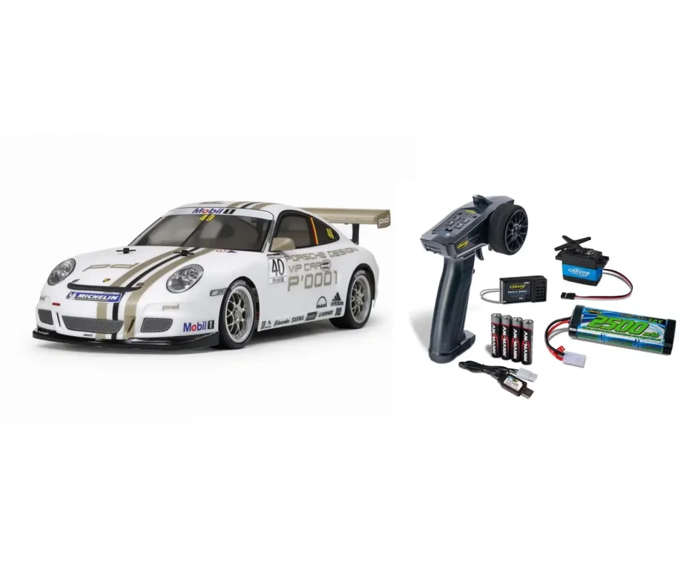 Tamiya Porsche 911 GT3 CUP VIP 2008 TT-01 Type-E Combo