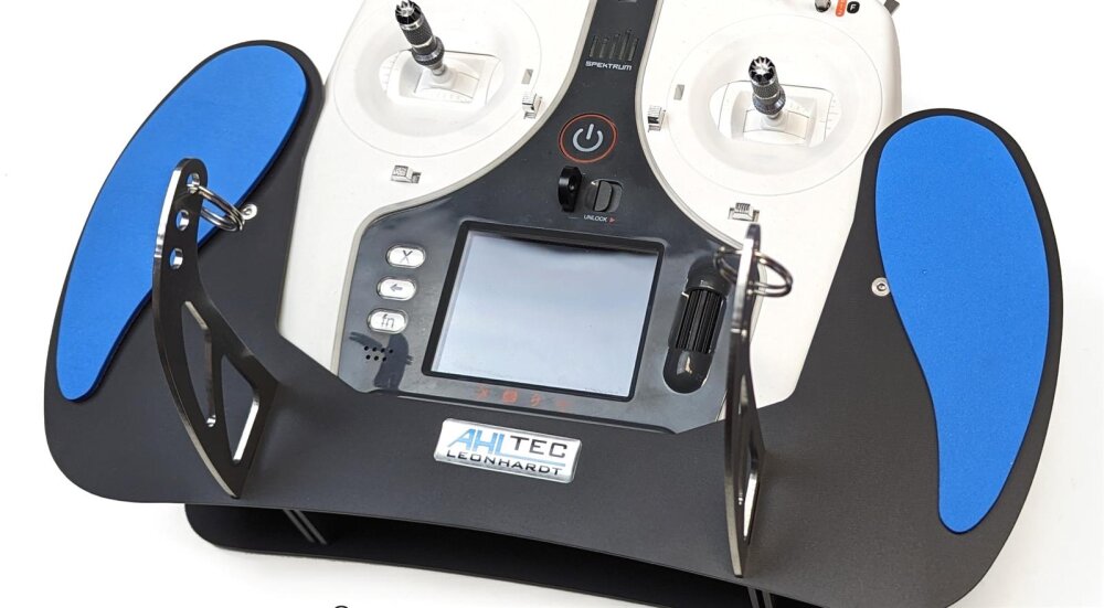 AHLtec Handauflage blau für unsere AHLtec Senderpulte