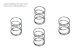 CARTEN Stoßdämpferfeder Hard (1,2x22mm) Blau NBA225 für T410 / T410R / M-Chassis