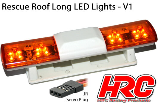 LED Warnlicht orange 1:10  für Crawler und Scaler