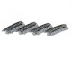 Kato N K20-171 Gleis gebogen R216mm 15° 4 Stück Holzschwellen