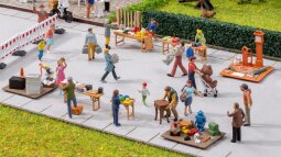 Noch 16282 H0 Figuren-Themenwelt Flohmarkt Set C...