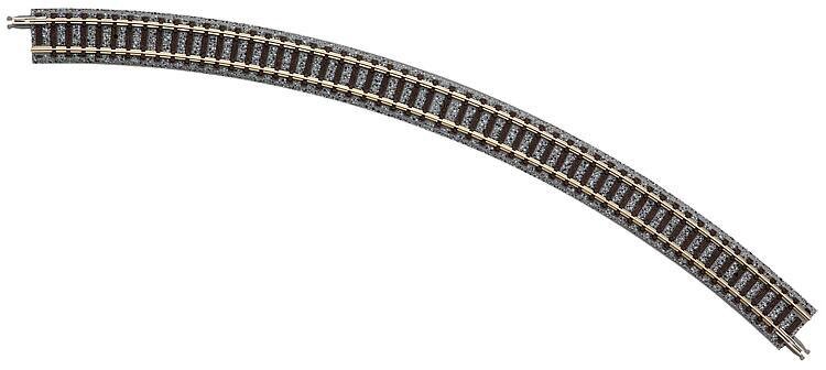 TOMIX 971856 N 2 Gleise gebogen 45° R 354 mm Holzschwellen