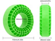 Injora Silikon Reifen Einlagen f&uuml;r 118-122mm 1.9" Reifen (Gr&uuml;n, Super Soft)