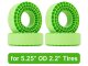 Injora Silicon Einlagen für 132-134mm 2.2" Reifen (Grün, Super Soft)