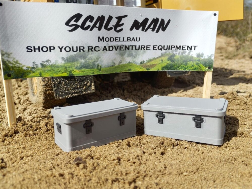 Scale-Man Transportbox grau 1:10 mit Magnetverschluss 1 Stück