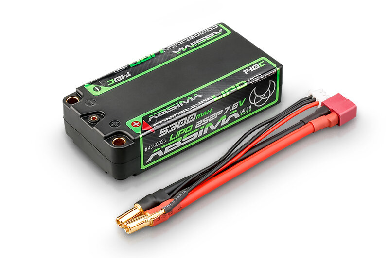 Absima Shorty LiPo 7,6V HV 140C/2S2P HC 5300mAh Competition Competition