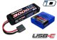 USB-C 4A Lader + LiPo 3000mAh 2s 7,4V Set TRAXXAS mit iD-Akkuerkennung