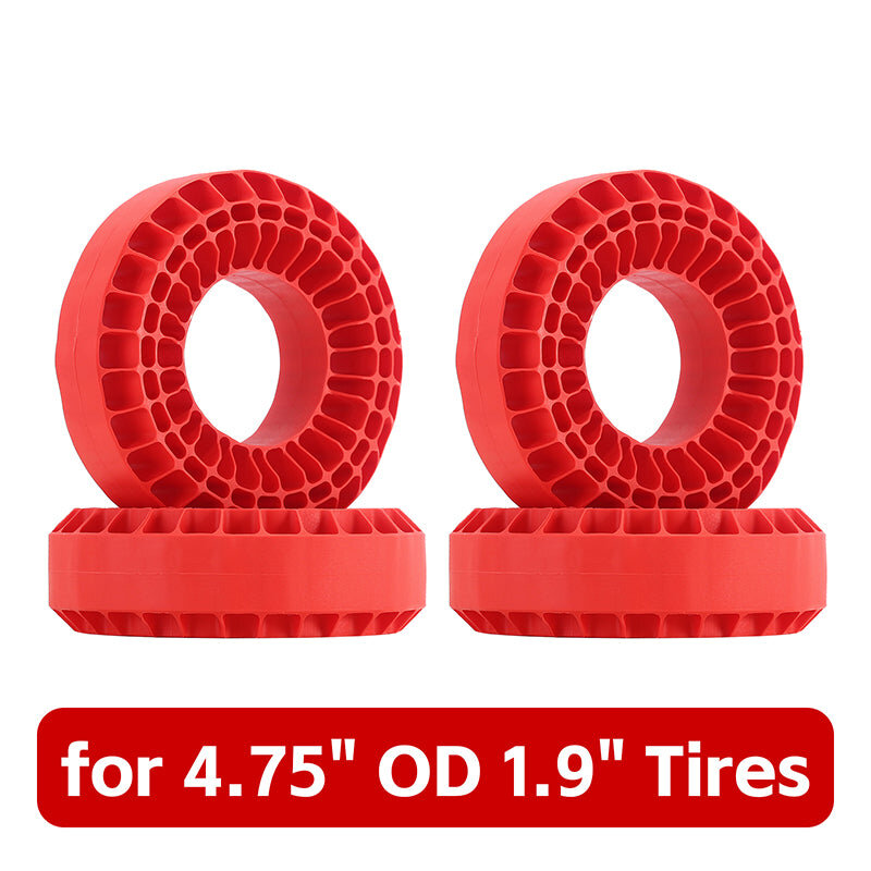 INJORA Silikon Reifeneinlagen 1.9" für 118-122mm 4Stk rot