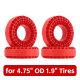 INJORA Silikon Reifeneinlagen 1.9" für 118-122mm 4Stk rot