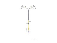 Viessmann 6623 N Bausatz Peitschenleuchte doppelt, 2 LEDs wei&szlig;