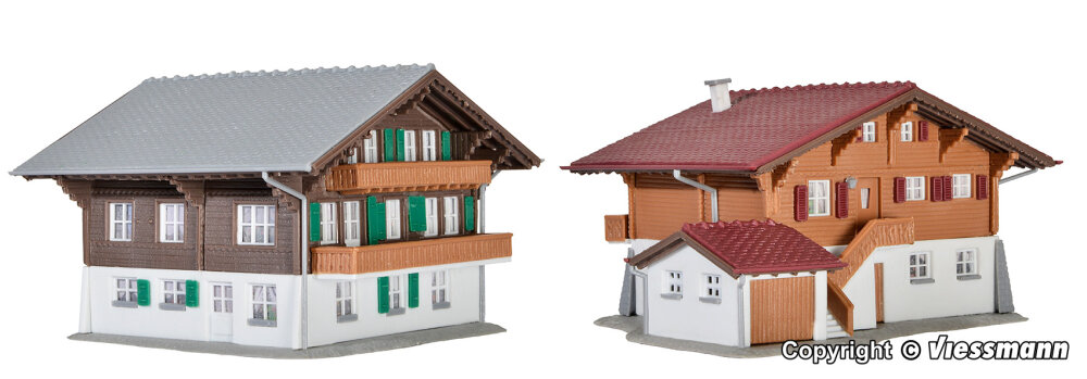 Kibri 37034 N Chalet Lenk, 2 Stück