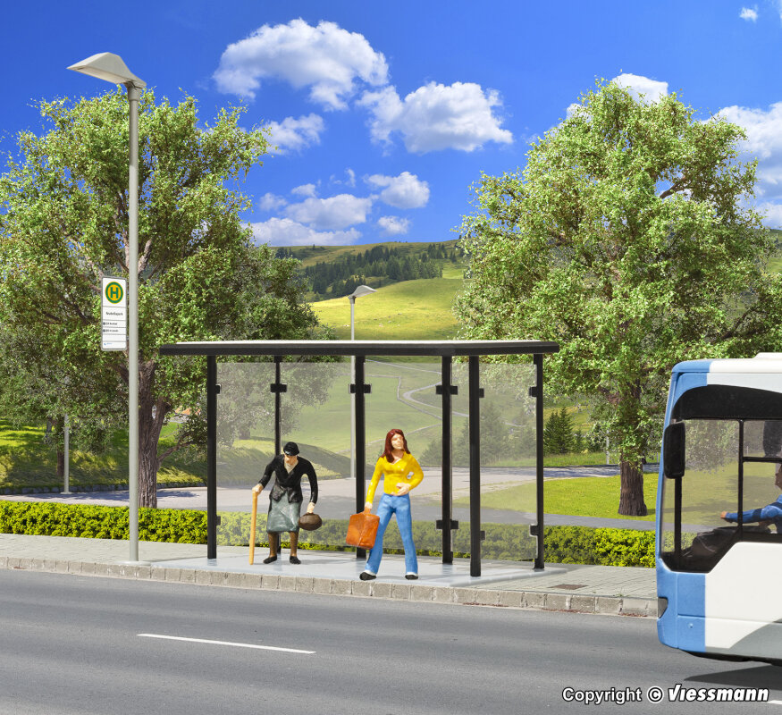 Kibri 37125 N Bushaltestelle mit Flachdach