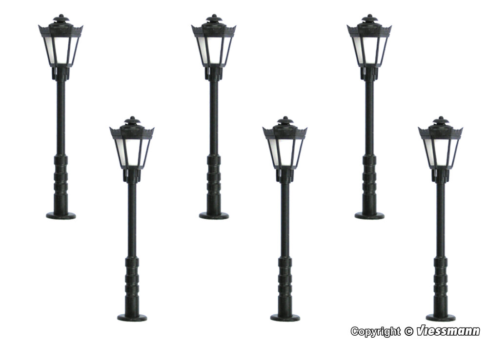64706 N Parklaterne, LED warmweiß, 5+1