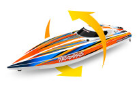 TRAXXAS DISRUPTOR orange 26 Zoll V-Rumpf Boot brushless mit Selbstaufrichtung