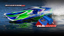 TRAXXAS SPARTAN SR gr&uuml;n 36Zoll Rennboot mit Selbstaufrichtung Brushless