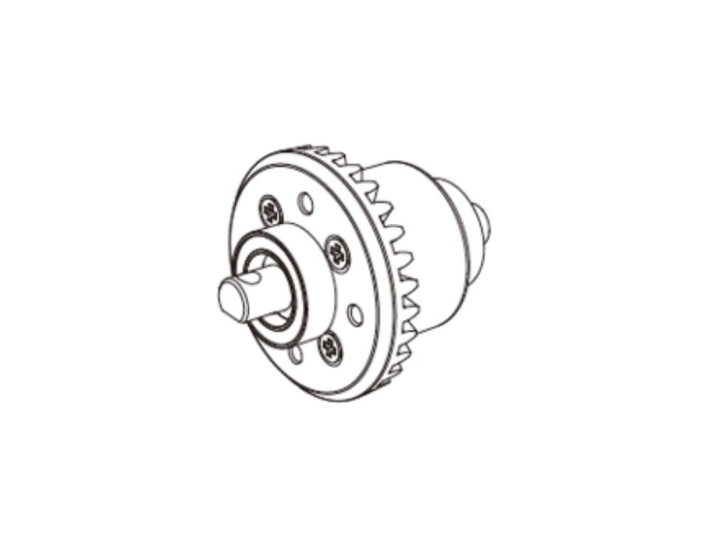 Hyper Go 1:14 16420G2 Differenzial hinten für MJX 14210