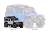TRAXXAS TRX-4M LR Defender 4x4 blau RTR inkl. 2x Akku+ Lader 1/18 4WD Scale-Crawler