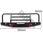 INJORA verstellbarer Metall-Frontsto&szlig;f&auml;nger f&uuml;r 1/10 RC Crawler