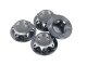 Radnabenabdeckungen grau – 4 Stück Aluminium 17 mm HEX Radmutter für 1:8 RC-Modelle