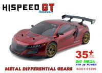 Kavan GT 1/10 RC-Auto 2,4 GHz Brushed On-Road, rot