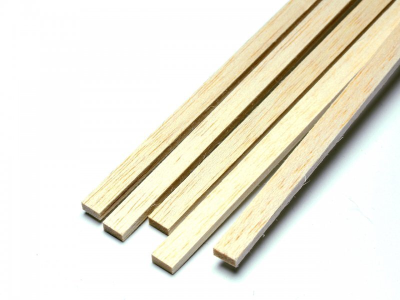 Balsa-Leiste 10.0 x 15.0 x 1000 mm 1 Stück, nur Abholung