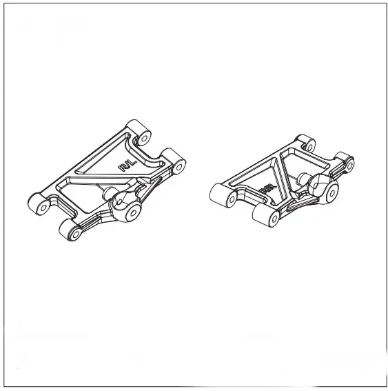 Df-Models 7758 Querlenker hinten/unten 1:10