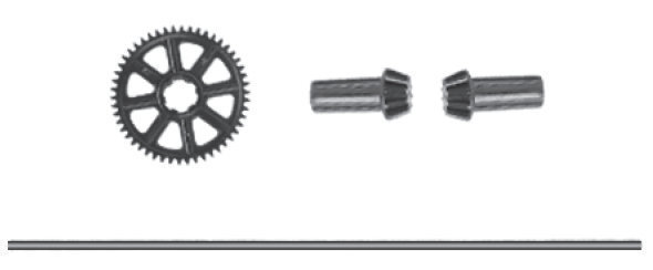 Absima AB30-ZJ05 Main drive shaft & gear Für First Step Autos 1:16