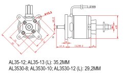 D-Power AL 3530-12 1150kv Brushless Motor