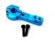 Servohorn Servohebel Aluminium 23T blau, ca. 35mm, M3 Bohrungen