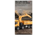 s-idee&reg; S1538 Rc Kipplader mit Kran + Schrottgreifer Dump Truck 1:18 Lkw 26 Kanal Huina