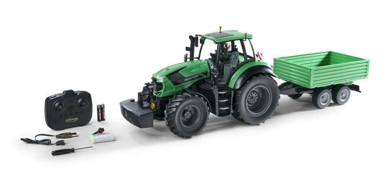 Carson Deutz-Fahr Traktor TTV mit Hänger 100% RTR 1:16