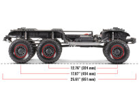 Traxxas TRX-6 Mercedes-Benz G63 AMG 6x6 Clipless RTR TRX88296-4-SLVR silber