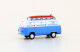 VW T2 Bus mit Surfbrett, blau/weiß Spur N