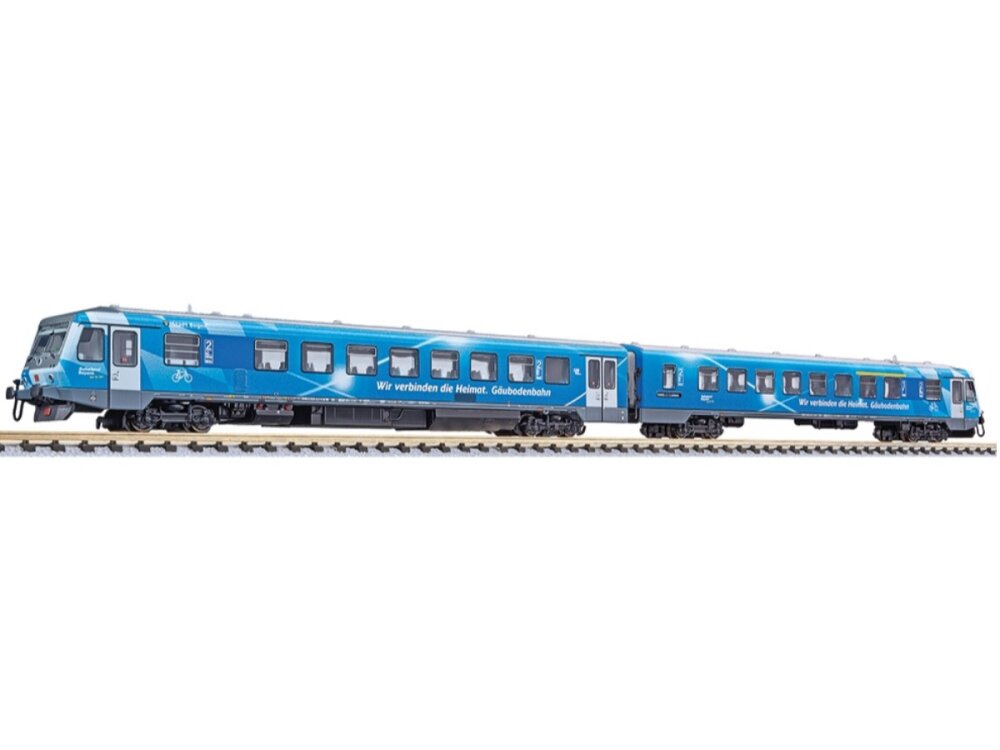 Liliput L163212 N Dieseltriebzug BR 628, 2-tlg "Rautenzug" der Gäubodenbahn DB AG