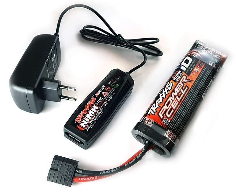 Traxxas Ladegerät 230V & NiMH 7-Zellen Akku 3000mAh 8,4V Set