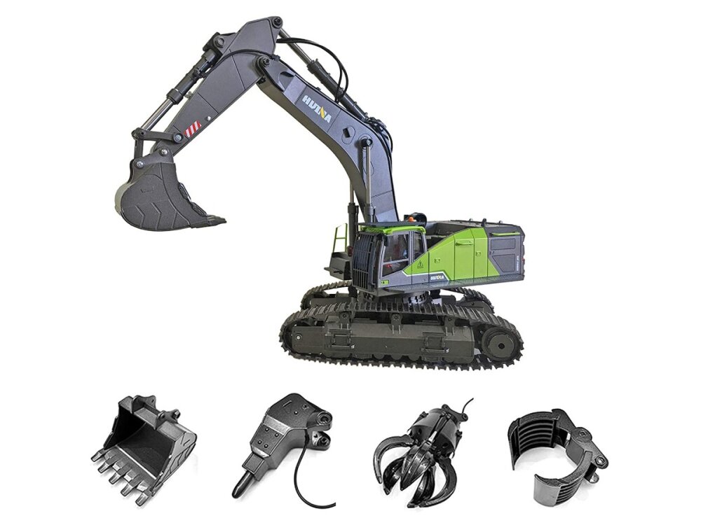 Huina S1593 Rc Bagger 1:14 + 3 Anbauteile und Sound