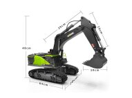 Huina S1593 Rc Bagger 1:14 + 3 Anbauteile und Sound