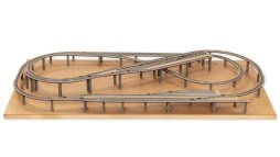 Noch 53705 Albulabahn Spur N Easy-Track Trassenbausatz fertig aufgebaut mit Grundplatte 2x1m - im Kundenauftrag