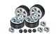 GPM Beadlock 1.0 6-Loch-Felgen Alu silber 26x13,2mm (4) TRX-4M, SCX24