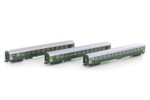 Kato N 3er Set RIC Personenwagen Bm, 2.Kl. SBB, Ep.IV-V...
