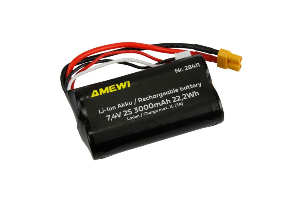 Amewi LiPo Akku 2S 7,4V 3000mAh XT30