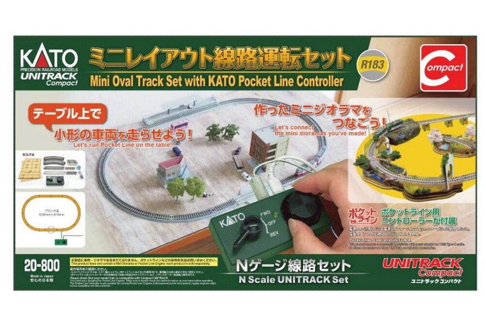 Kato Mini-Oval Spur N R183 mit Fahrregler K20-800