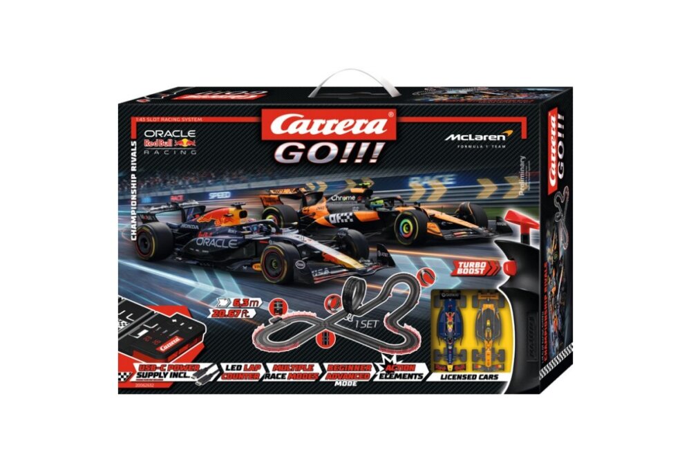 Carrera GO!!! Rennbahn Formel 1 Championship Rivals Set