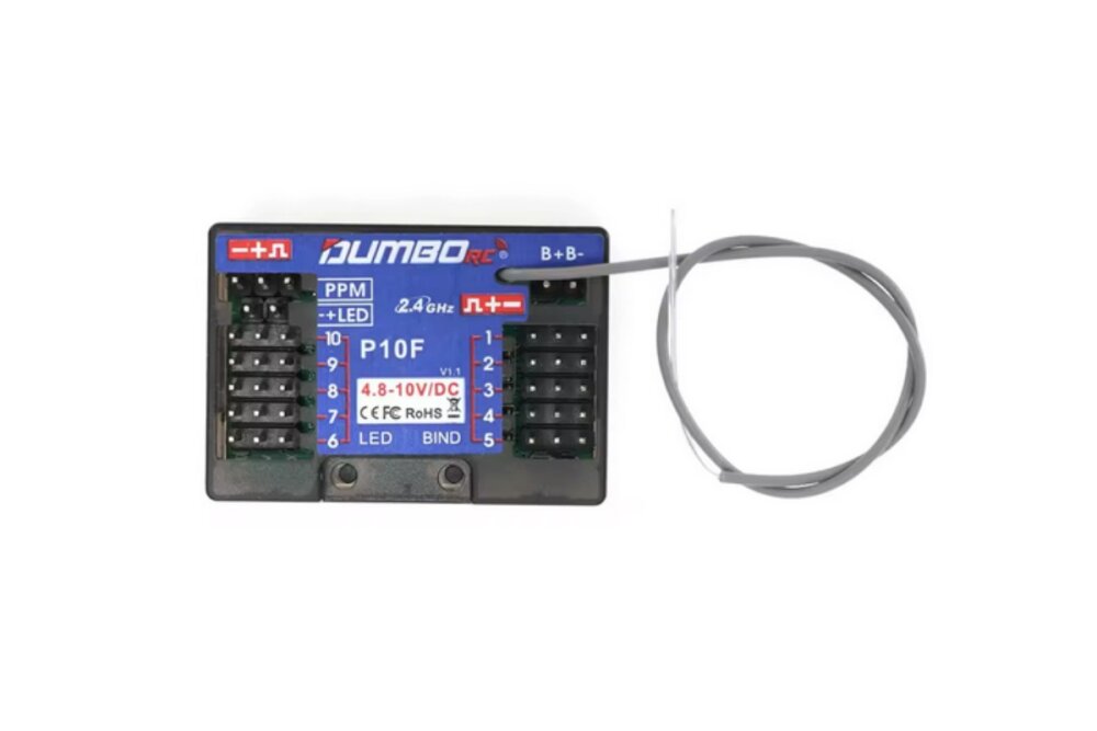 DumboRC P10F 10-Kanal Empfänger RC Auto Boot Tank...
